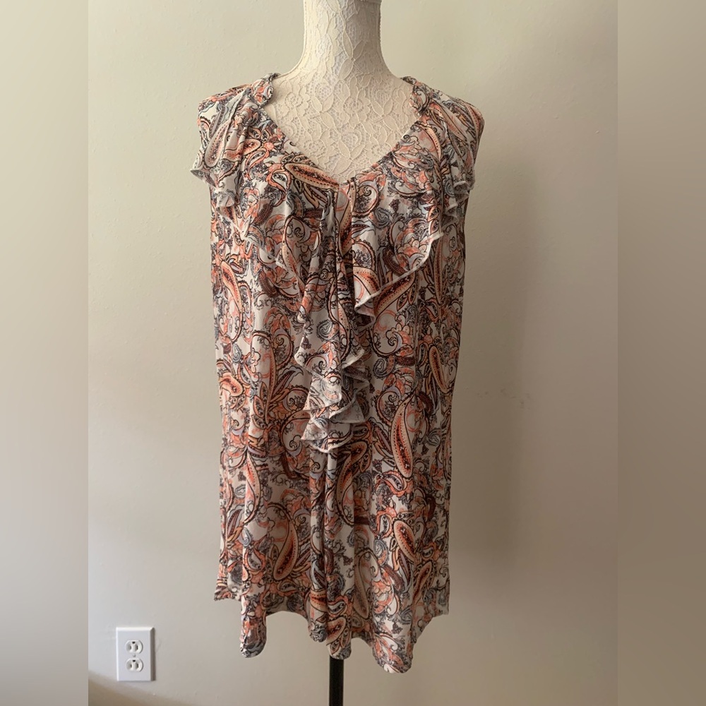 Paisley Ruffle top - Picture 4 of 11